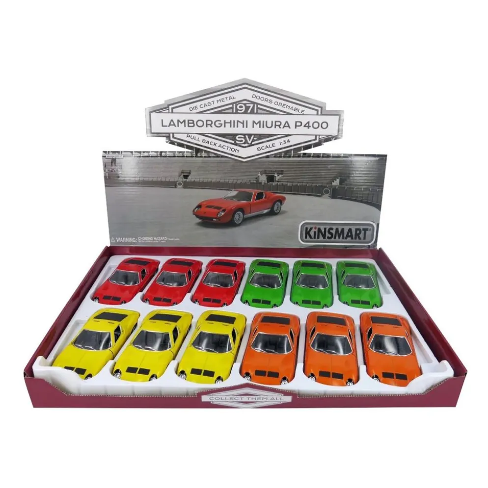 1971 Lamborghini Miura P400 SV - Kinsmart - 1:34 - Orange