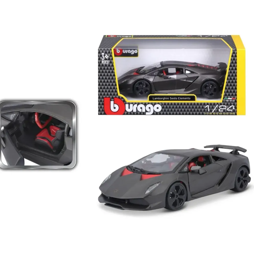 Lamborghini Sesto Elemento - 2012 - Grå - Bburago - 1:24