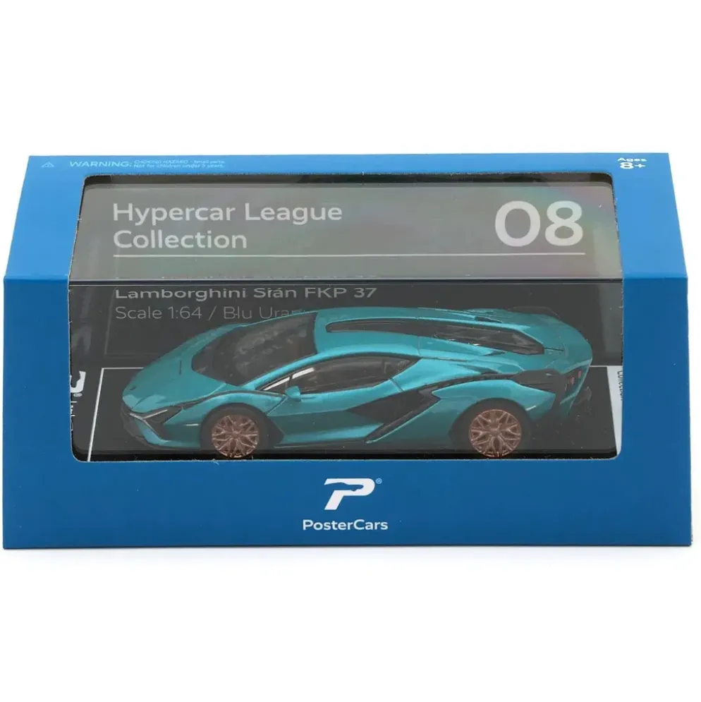 Lamborghini Sián FKP 37 - Blå - PosterCars - 1:64