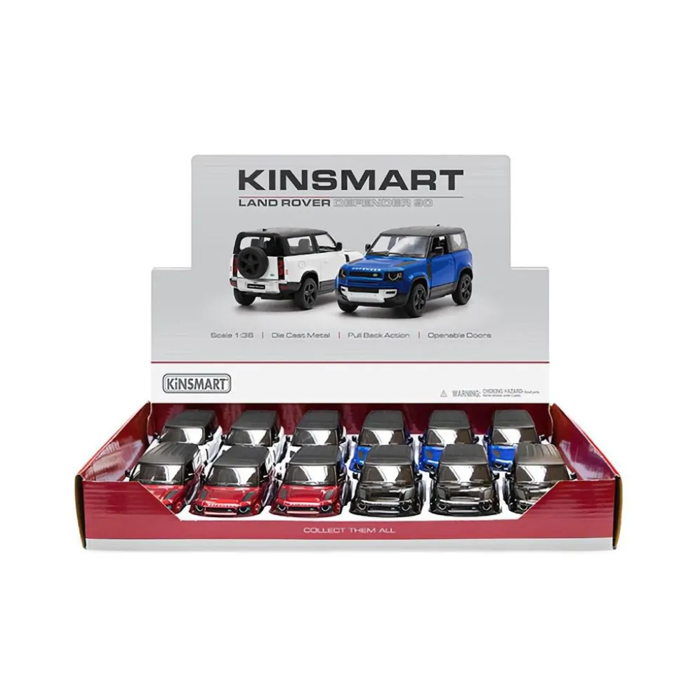 Land Rover Defender 90 från Kinsmart - Vit