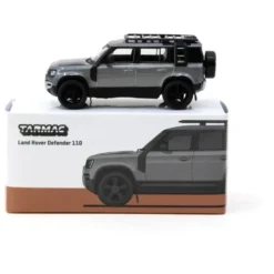Land Rover Defender 110 - Gråmetallic - Tarmac Works - 1:64