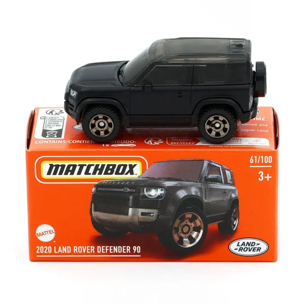2020 Land Rover Defender 90 - Svart - Power Grab - Matchbox