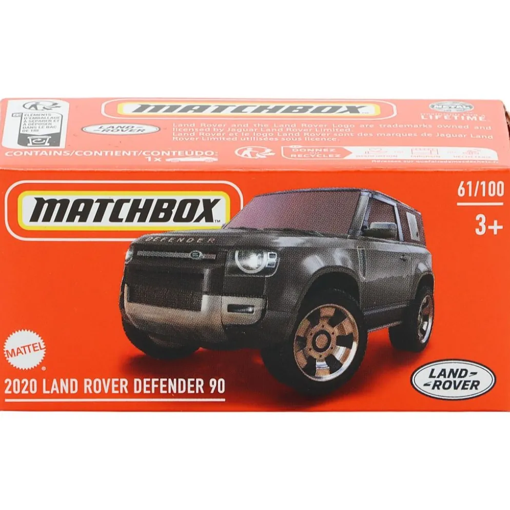 2020 Land Rover Defender 90 - Svart - Power Grab - Matchbox