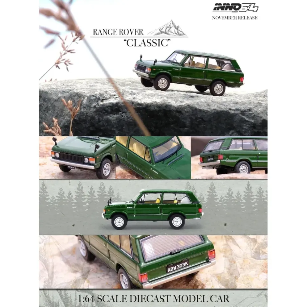 Land Rover - Range Rover "Classic" - Grön - Inno64 - 1:64