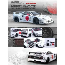 LBWK (F40) Tokyo Auto Salon 2023 - Ferrari - Vit - Inno64