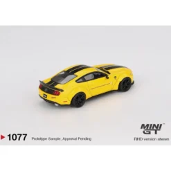 LB-WORKS Ford Mustang Triple Yellow - Gul - 1077 - Mini GT - 1:64