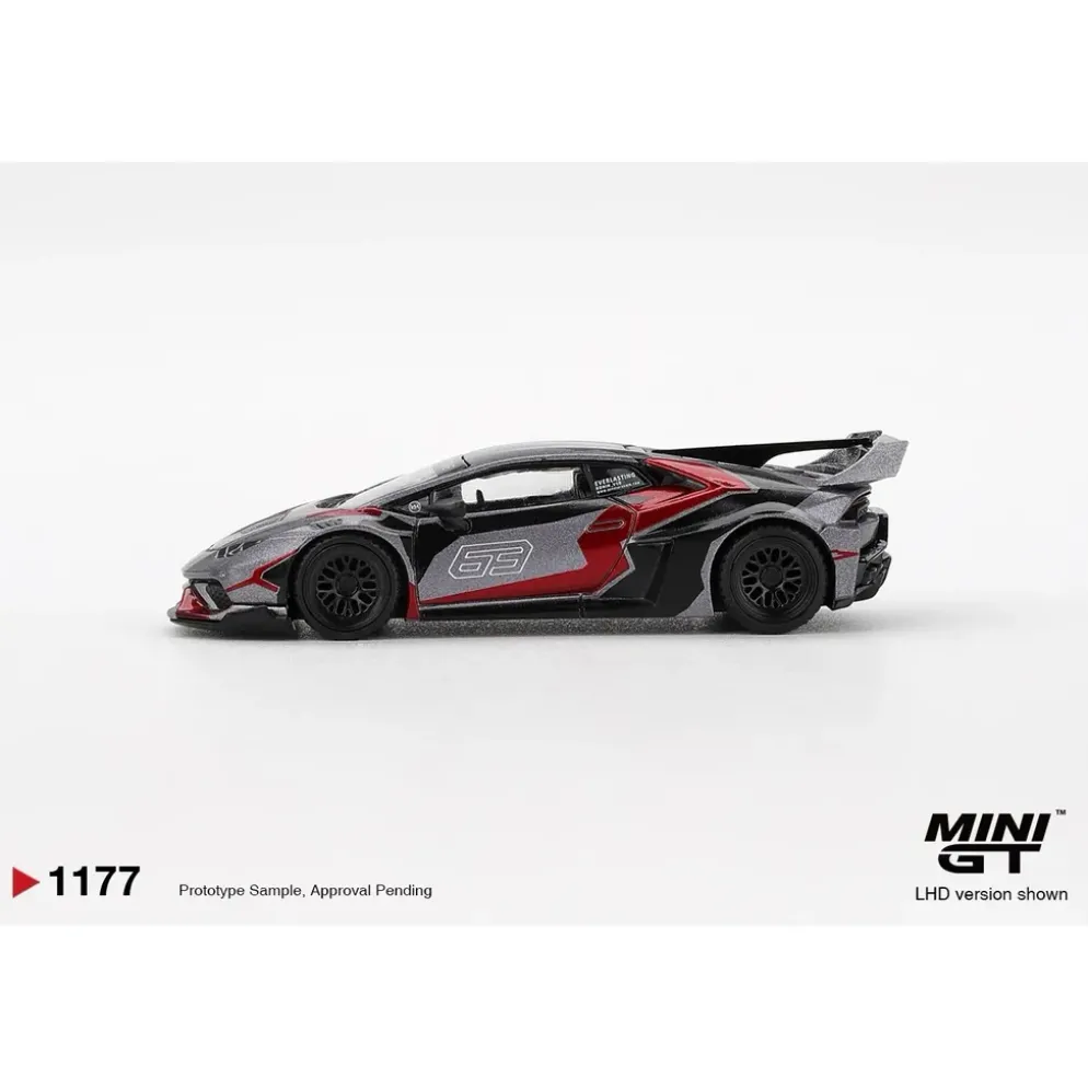 LB&WORKS Lamborghini Huracán GT RONIN - Grå - 1177 - Mini GT - 1:64