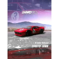 Liberty Walk 308 GTB - Röd - Inno64 - 1:64