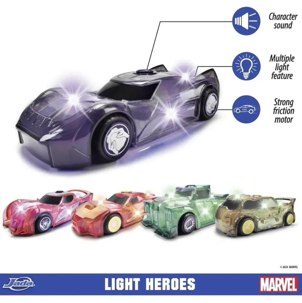Light Hero Black Panther - Ljud och Ljus - Jada - 15 cm