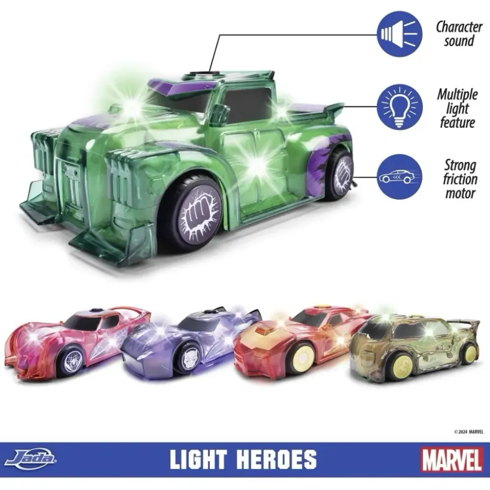 Light Hero Hulk - Ljud och Ljus - Jada - 15 cm