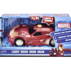 Light Hero Iron Man - Ljud och Ljus - Jada - 15 cm