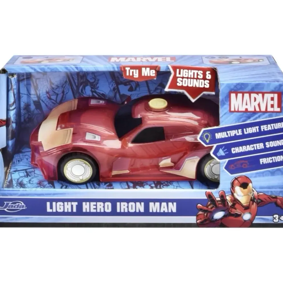 Light Hero Iron Man - Ljud och Ljus - Jada - 15 cm