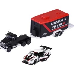 Mack Granite + Nissan GTR Nismo GT3 - Race Trailer Majorette