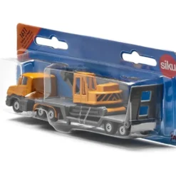 MAN - Dragbil med trailer och grävmaskin - 1611 - Siku - 15 cm