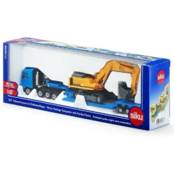 MAN Dragbil + Trailer med Liebherr Grävmaskin - 1847 - Siku