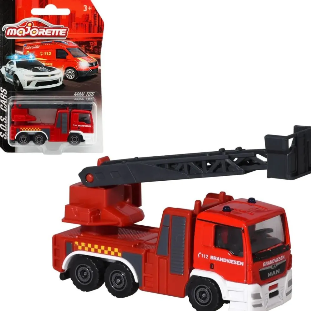 MAN TGS - Dansk brandbil (stegbil) - S.O.S. Cars - Majorette