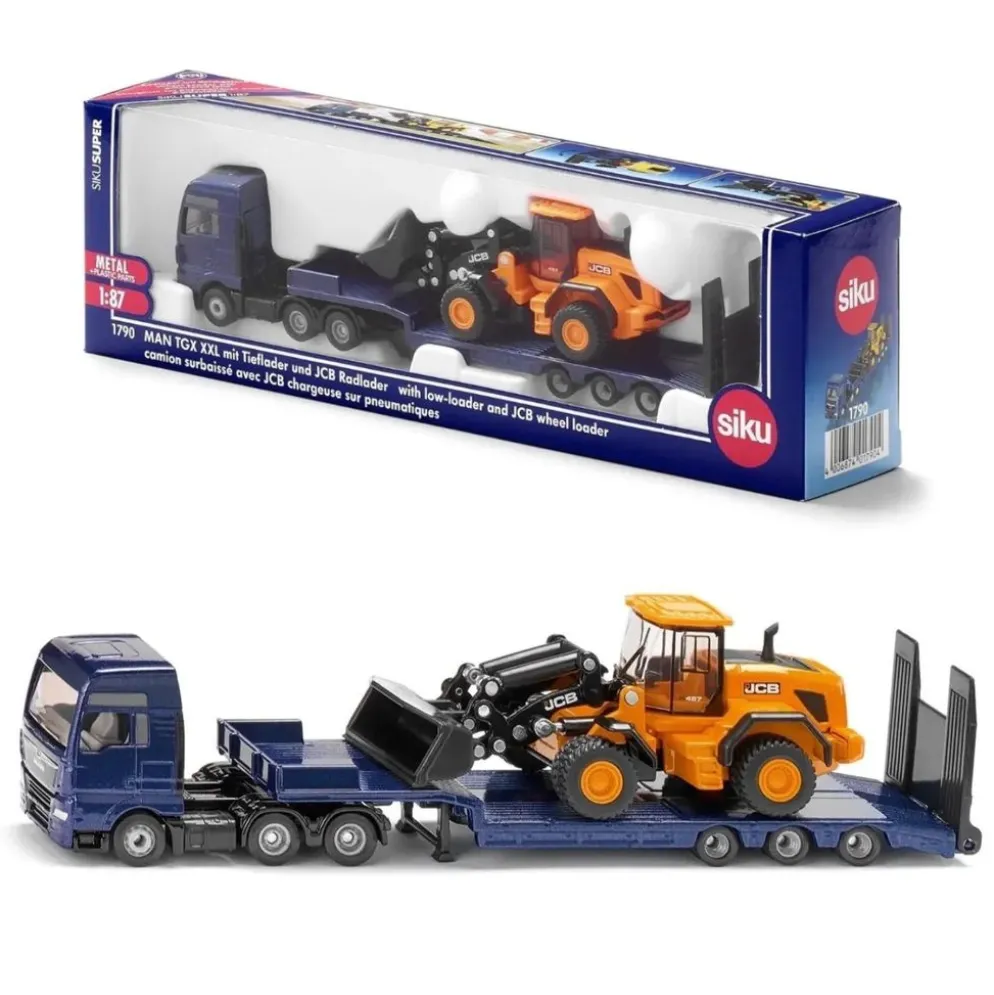 MAN TGX XXL + JCB Hjullastare - 1790 - Siku - 1:87