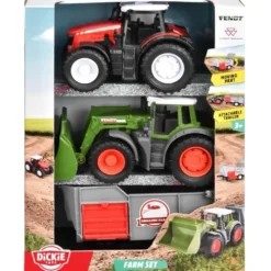 Massey Ferguson + Fendt + Vagn - Farm Set - Dickie Toys