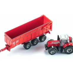 Massey Ferguson 8480 med trailer - 1844 - Siku - 1:87