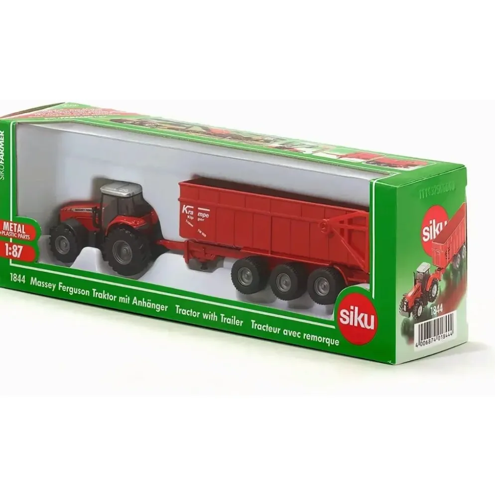 Massey Ferguson 8480 med trailer - 1844 - Siku - 1:87