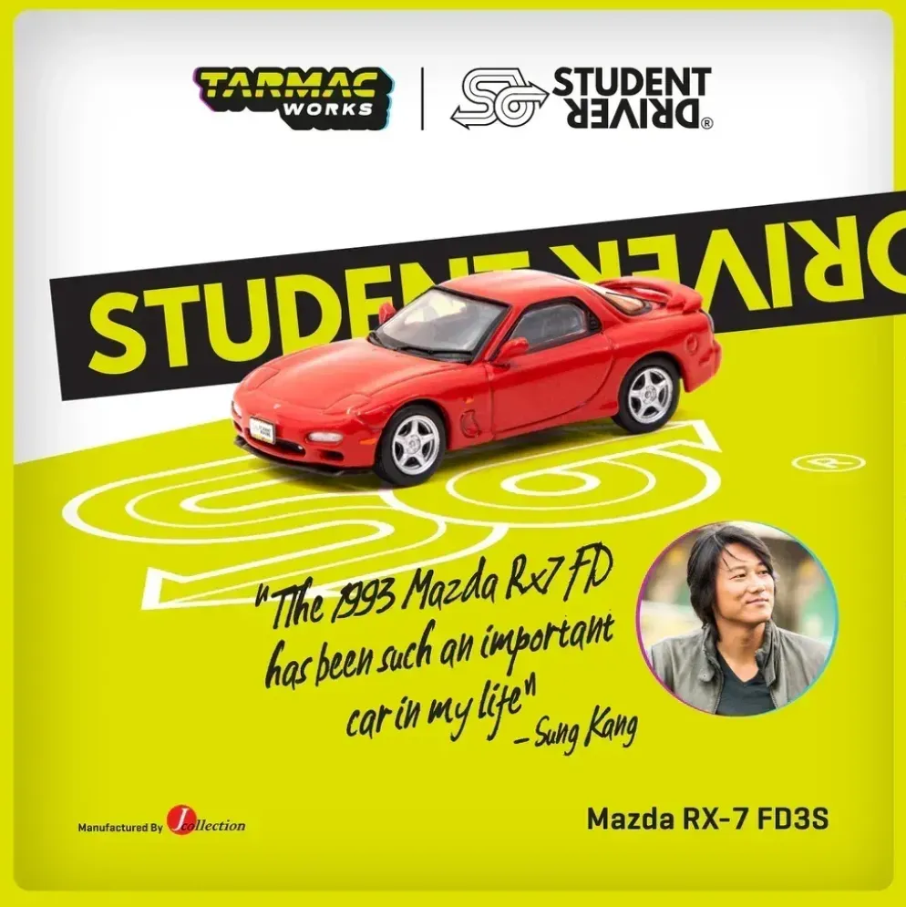 Mazda RX-7 FD3S - Röd - Tarmac Works x J Collection - 1:64