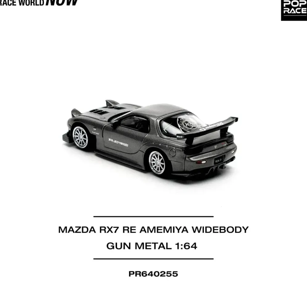 Mazda RX-7 RE Amemiya - Gun Metal - 255 - Pop Race