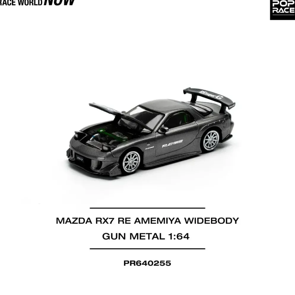 Mazda RX-7 RE Amemiya - Gun Metal - 255 - Pop Race