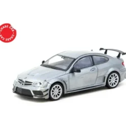 MB C 63 AMG Coupé Black Series - Silver - Tarmac - 1:64