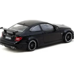MB C 63 AMG Coupé Black Series - Svart - Tarmac - 1:64