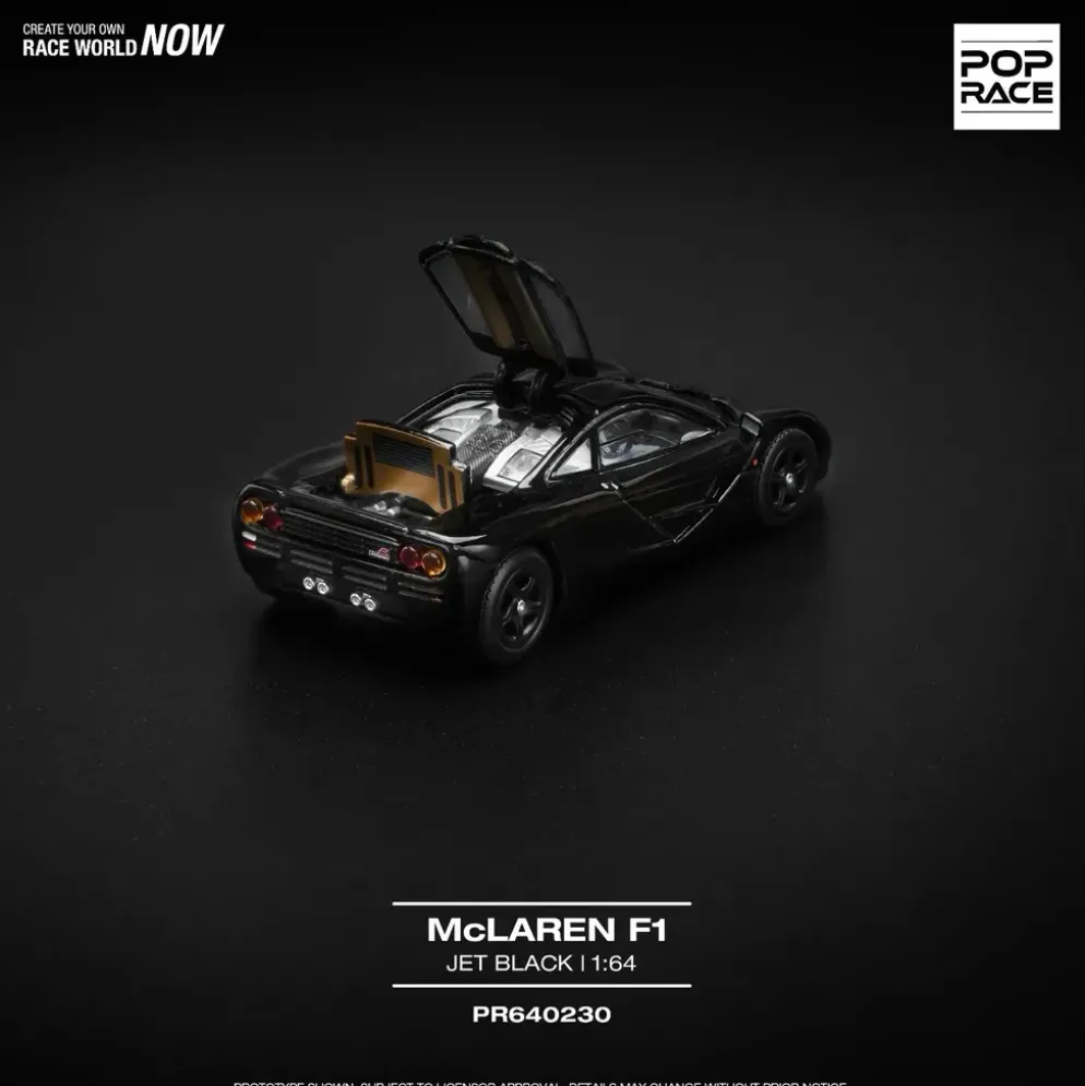 McLaren F1 - Svart - 230 - Pop Race - 1:64
