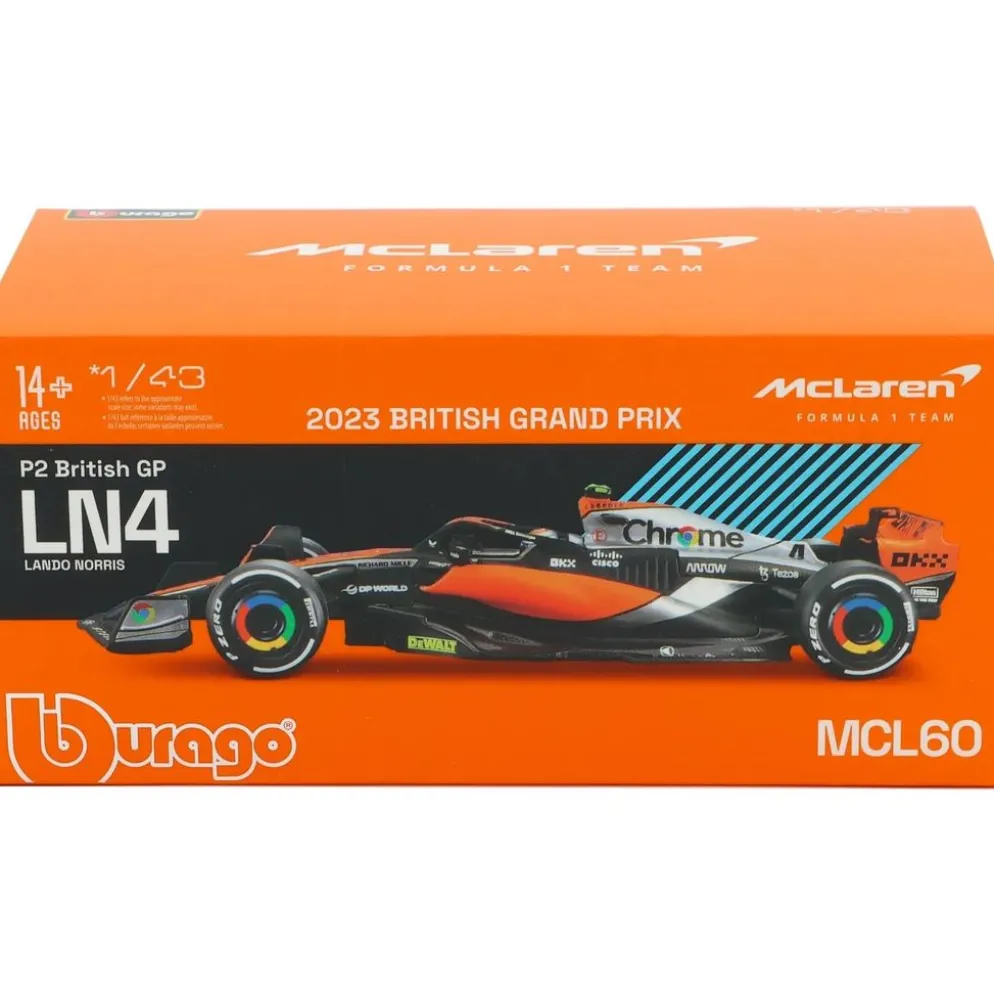 McLaren - MCL60 - British GP - Lando Norris - Bburago - 1:43