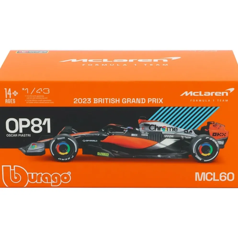 McLaren MCL60 - British GP - Oscar Piastri - Bburago - 1:43
