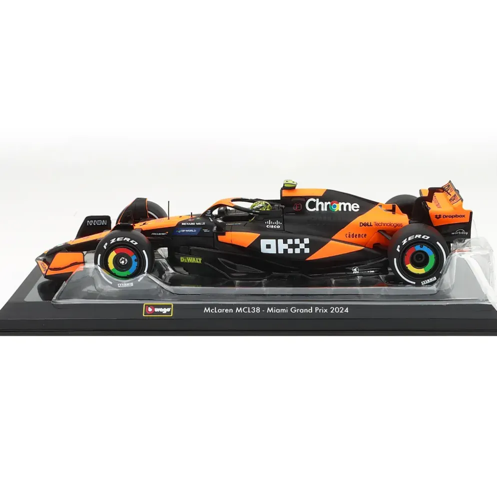 McLaren MCL38 - Lando Norris - Miami GP - Bburago - 1:24
