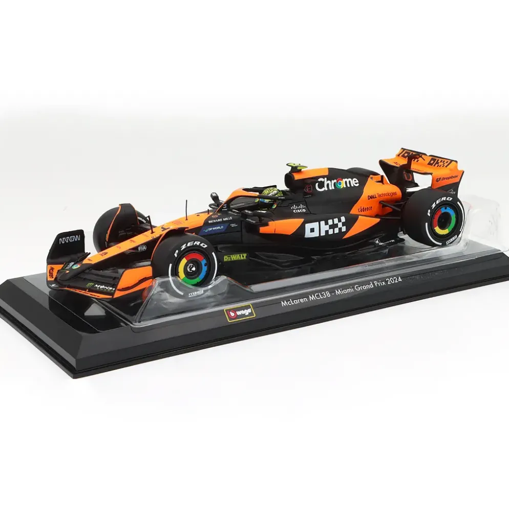 McLaren MCL38 - Lando Norris - Miami GP - Bburago - 1:24