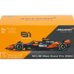 McLaren MCL38 - Miami GP 2024 Oscar Piastri - Bburago - 1:43