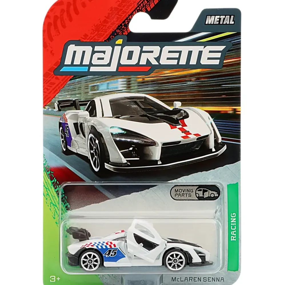 McLaren Senna - Vit - Racing Premium Cars - Majorette - 7 cm