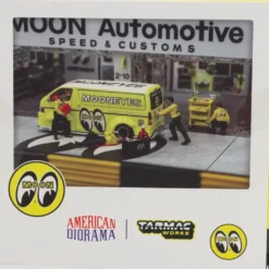 Mechanic III Set Mooneyes Figurer Tarmac + American Diorama