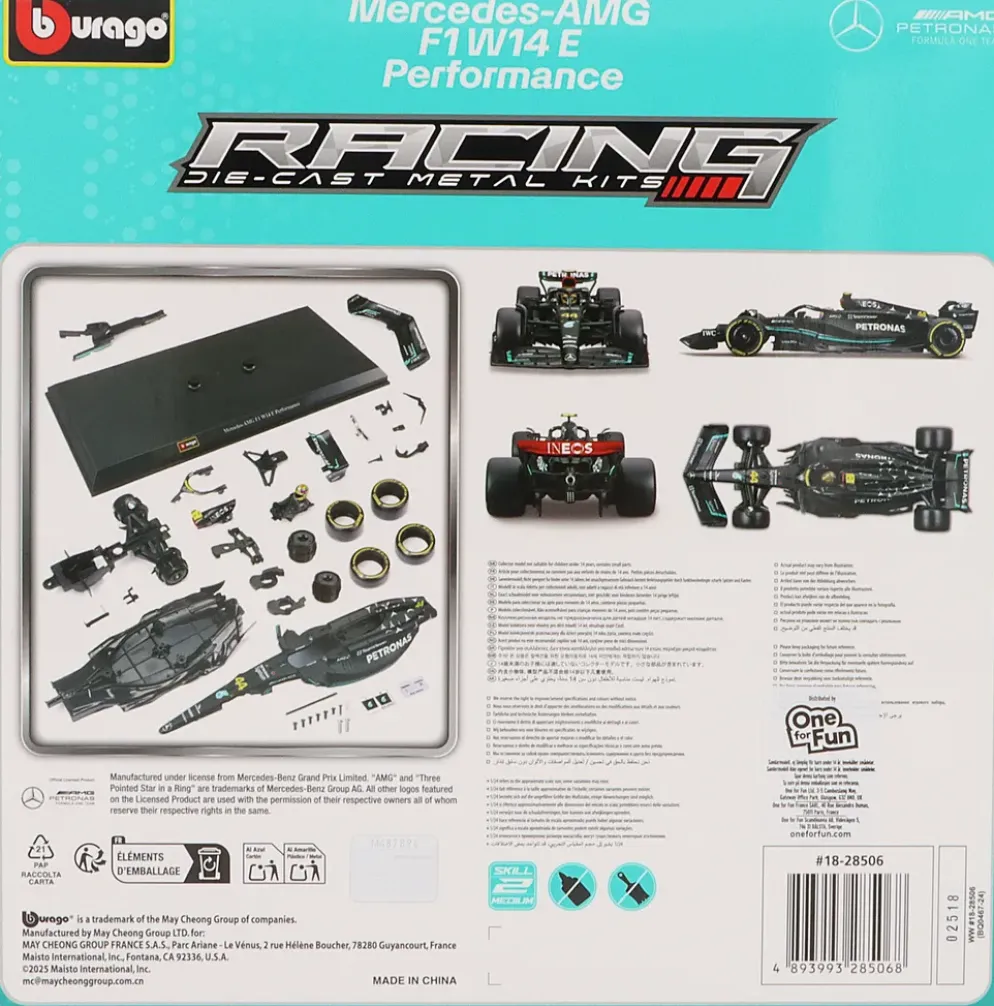 Mercedes-AMG F1 W14 E - Lewis Hamilton - Byggsats - 1:24