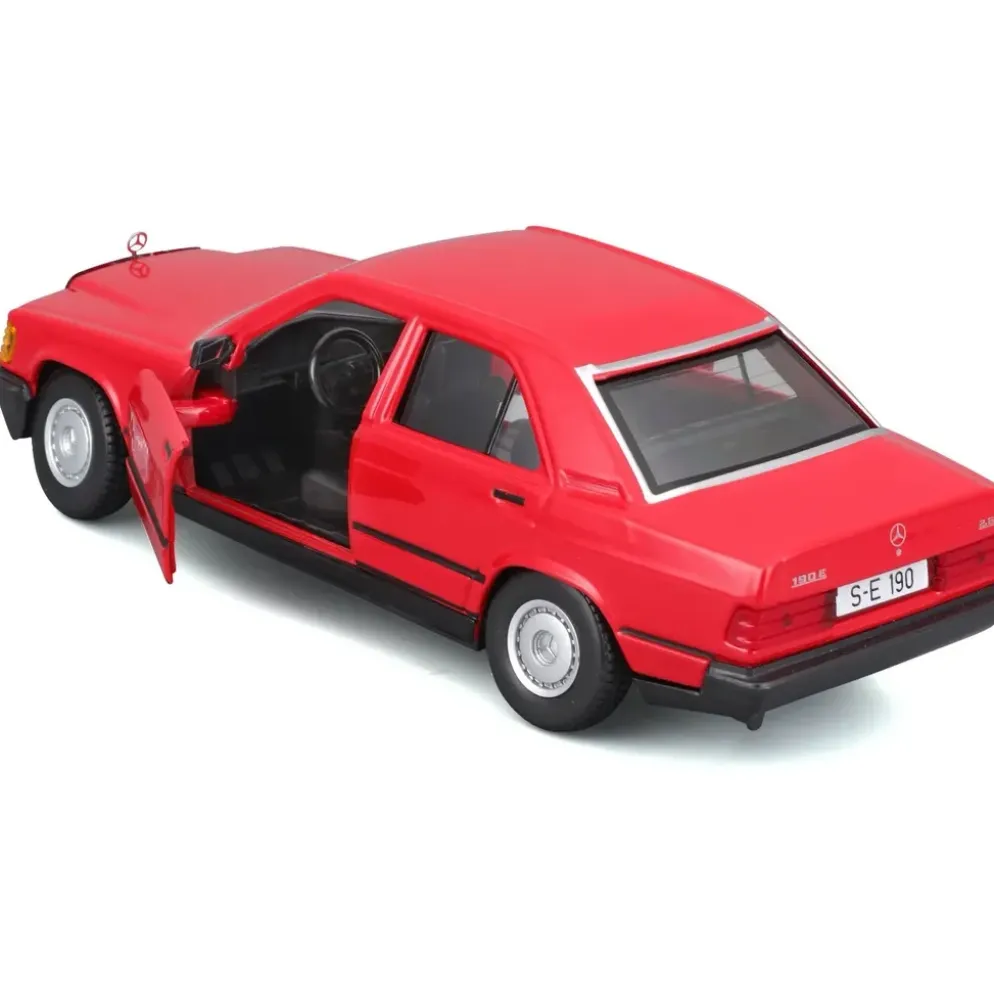Mercedes-Benz 190 E 2.6 - W201 - Röd - Bburago - 1:24