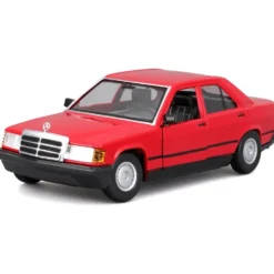 Mercedes-Benz 190 E 2.6 - W201 - Röd - Bburago - 1:24