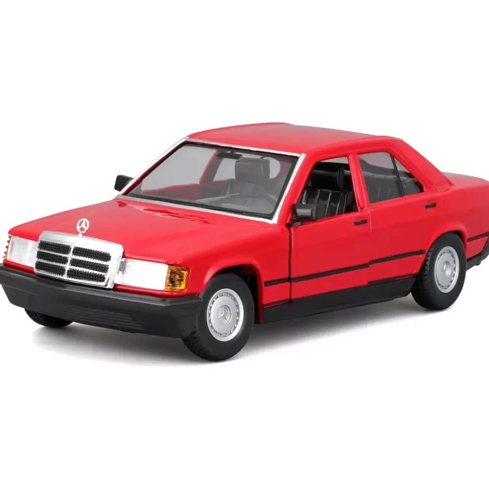 Mercedes-Benz 190 E 2.6 - W201 - Röd - Bburago - 1:24