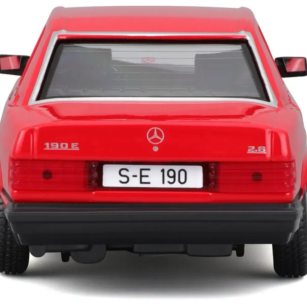 Mercedes-Benz 190 E 2.6 - W201 - Röd - Bburago - 1:24