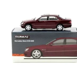 Mercedes-Benz S 55 AMG - Röd - Tarmac Works - 1:64