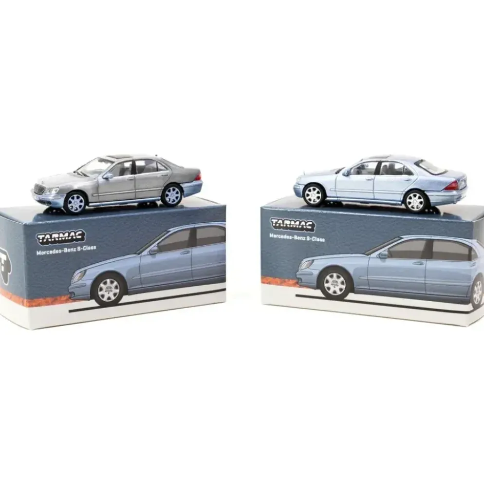 Mercedes-Benz S-Class (W220) - Blå - Tarmac Works - 1:64