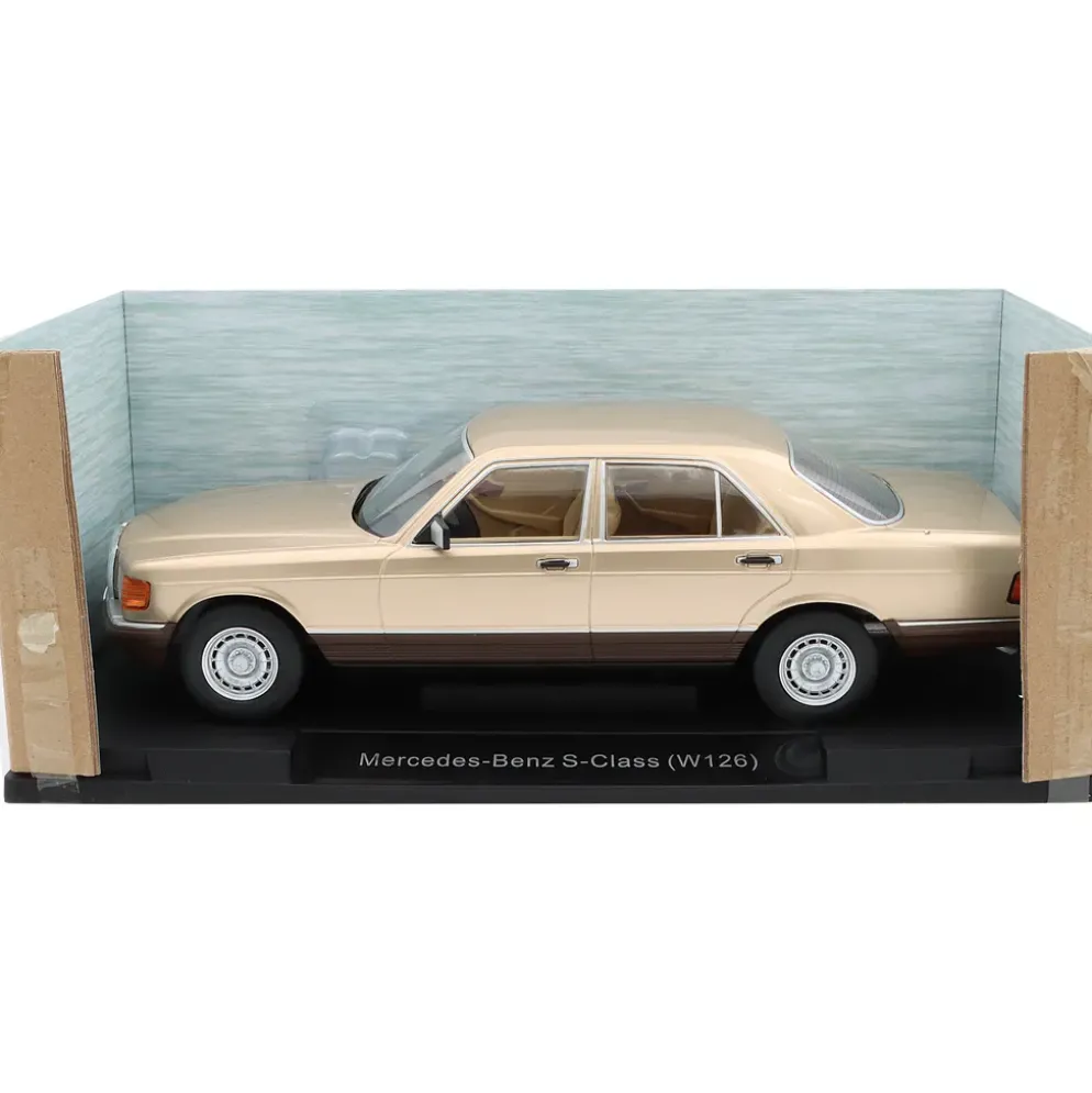Mercedes-Benz S-Class (W126) - Metallic Beige - 1979 - MCG - 1:18