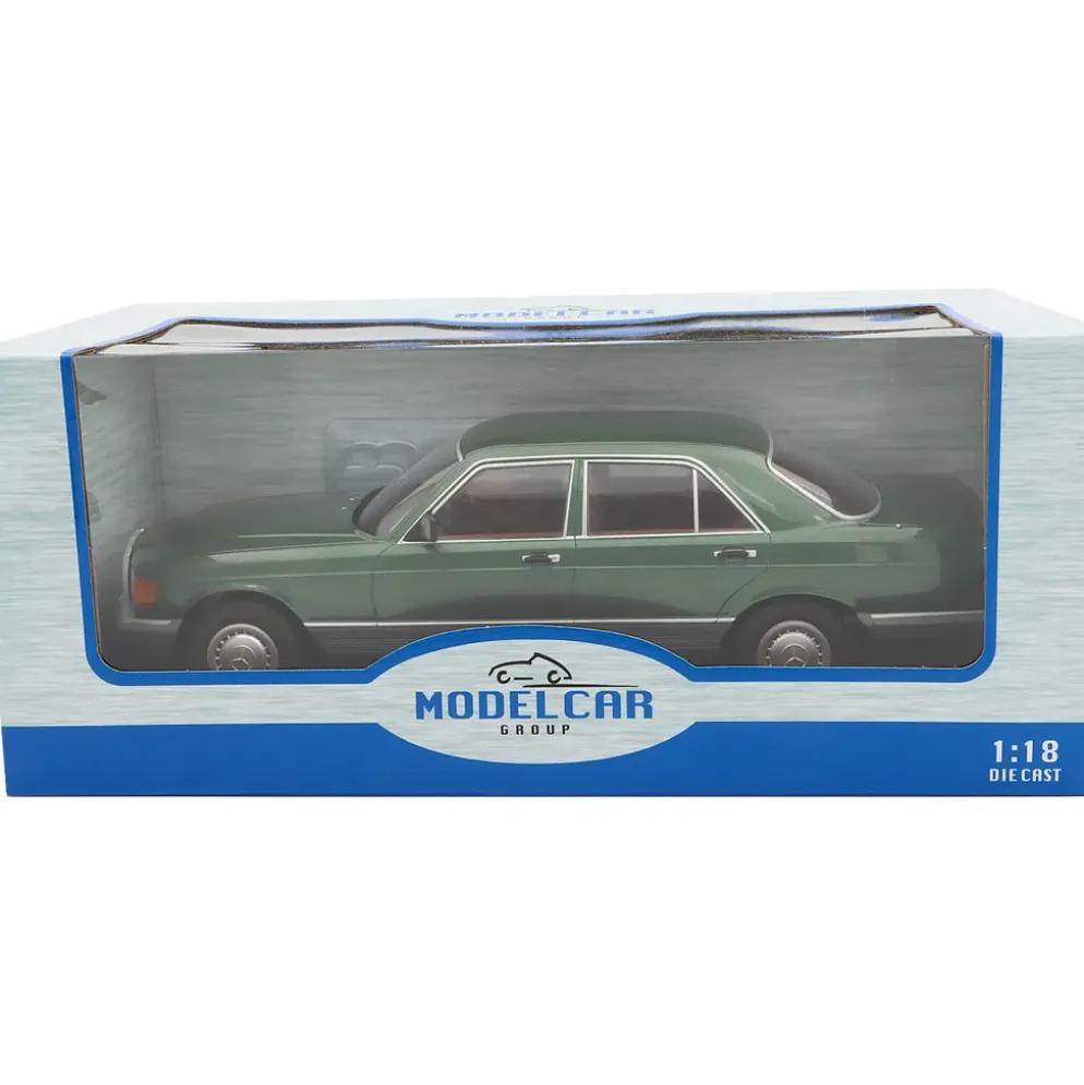 Mercedes-Benz S-Class (W126) - Mörkgrön metallic - 1979 - MCG - 1:18
