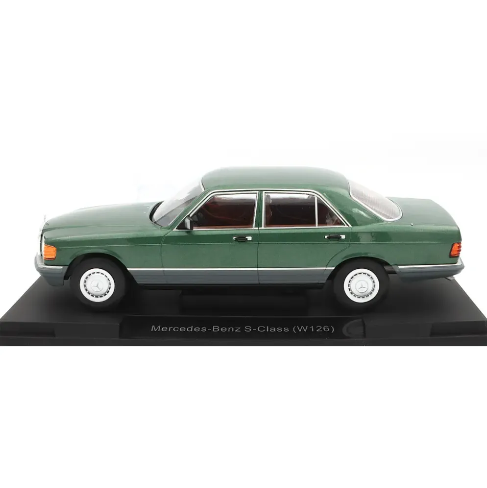 Mercedes-Benz S-Class (W126) - Mörkgrön metallic - 1979 - MCG - 1:18