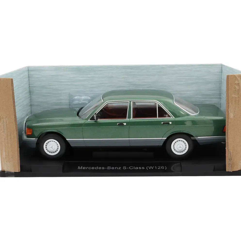 Mercedes-Benz S-Class (W126) - Mörkgrön metallic - 1979 - MCG - 1:18