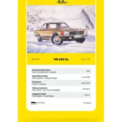 Mercedes-Benz 450 SL- Byggmodell - 80171 - Heller - 1:43