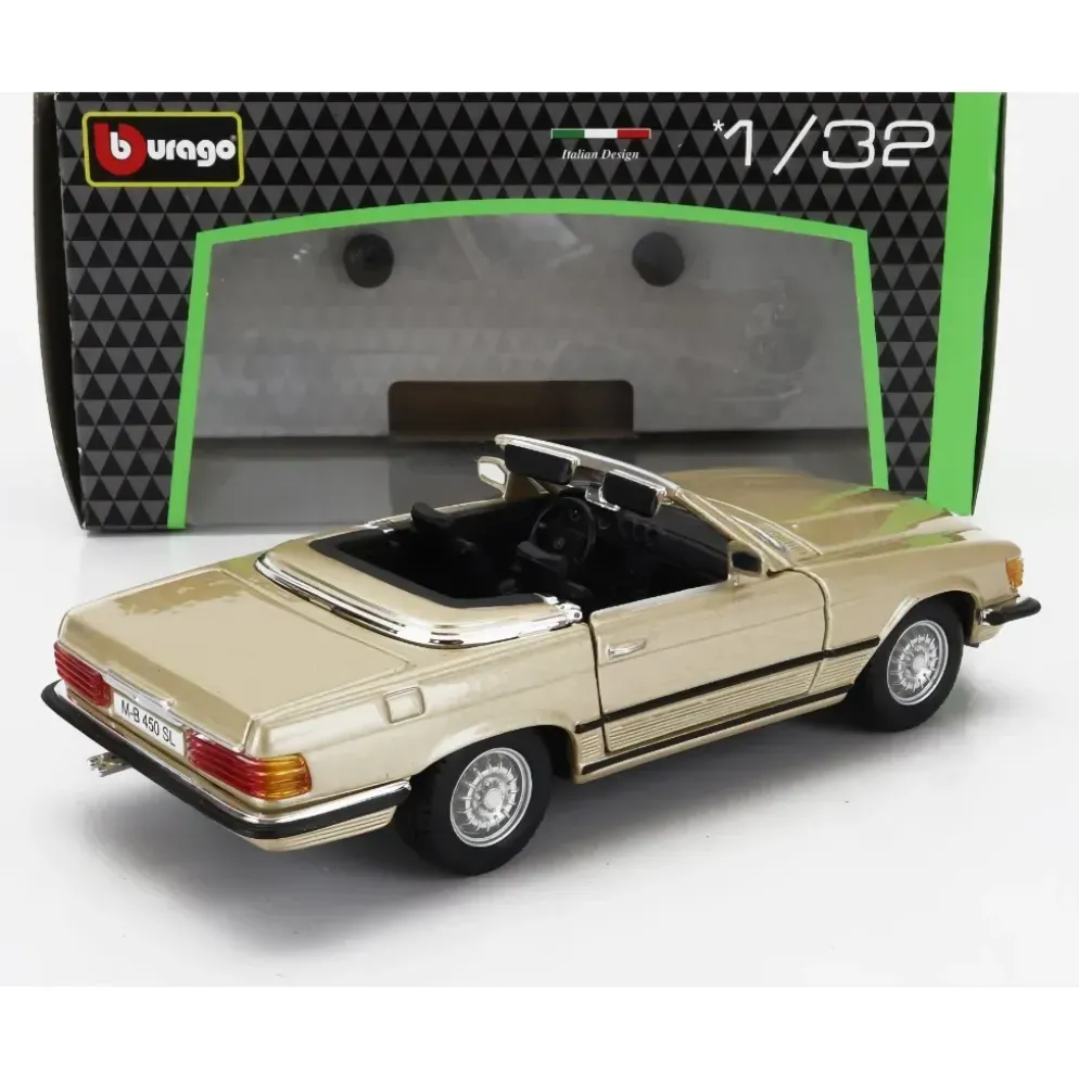 Mercedes-Benz 450 SL (1977) - Guld - Bburago - 1:32